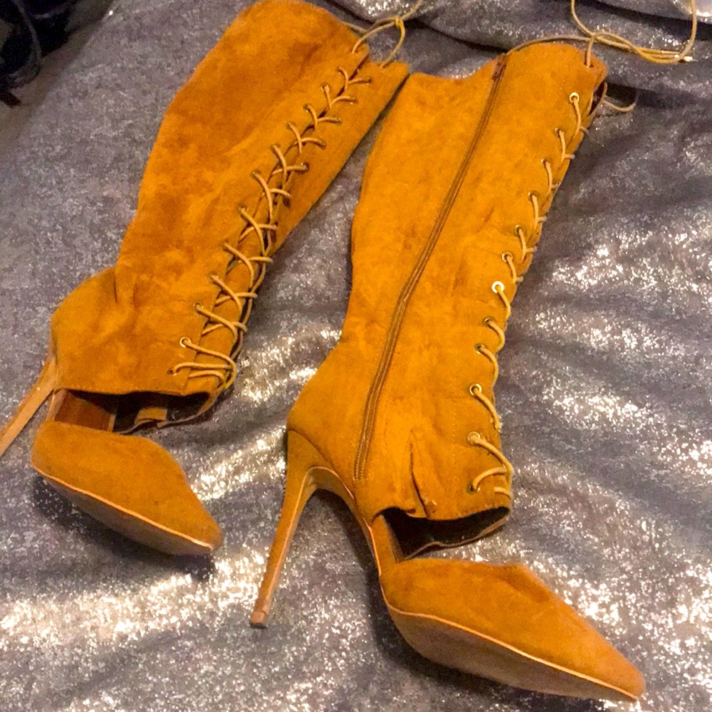 High rise heels